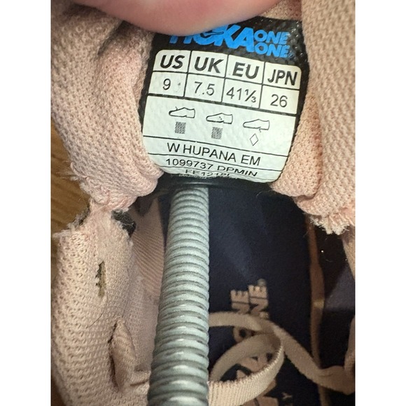 Hoka One One Women's Hupana EM Dusty Pink/Mood Indigo Shoes Sneakers Size 9 US - Picture 7 of 7